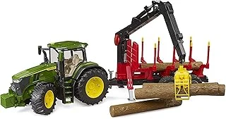 Bruder Br03154 John Deere 7R 350 Traktör Kütük Taşıyan Römork ürün görseli 1