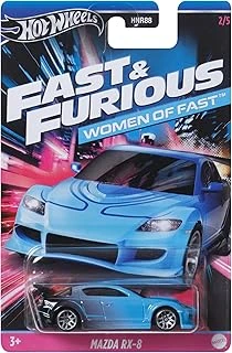 Mazda Rx-8 Araba - Fast And Frious Kadınlar - Model Döküm Ölçeği 1:64 - Uzunluk 7 Cm, Hrw37, Siyah Gök Mavisi ürün görseli 1
