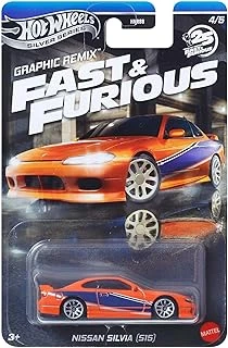 Fast And Furious Graphic Remix Auto Nissan Silvia S15 - Model Cast Ölçek 1:64 - Uzunluk 7 Cm - Jby48 ürün görseli 1