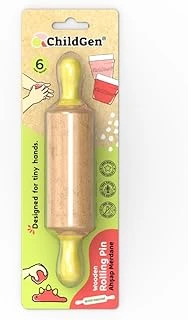 Mini Ahşap Merdane-Sarı ürün görseli 1