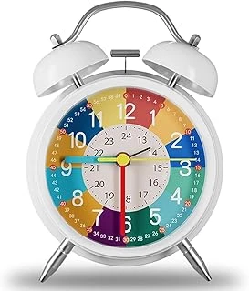 Valkyrie Eğitici Çocuk Alarm Saati | Renkli Öğretici Saat 12/24 Sistem Sessiz Mekanizma Kolay Okuma ürün görseli 1