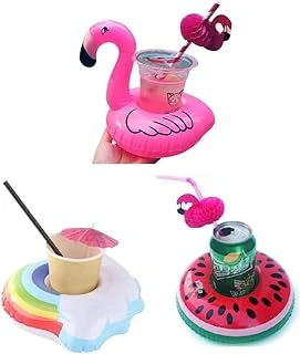Netavantaj 3Lü Şişme Havuz Deniz Bardak Tutucu Float Bar Seti ürün görseli 1