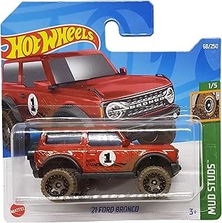 - ´21 Ford Bronco - Mud Studs 1/5 - Hcw91 - Short Card - Arazi Aracı - Kırmızı - 2022 ürün görseli 1