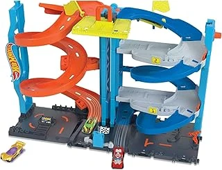 Heyecanlı Yarış Kulesi Oyun Seti 1 Adet Oyuncak Araba Dönüşen Yarış Kulesi Oyun Seti Içeren Wheels™ Şehri Pist Seti Hkx43 ürün görseli 1