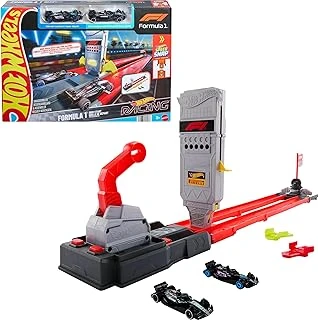 Formula 1 Hızlı Başlangıç Oyuncak Araba Pist Seti, 1:64 Ölçekli Resmi 2 F1 Aracı Pistte Yan Yana Yarıştırma, Jkm88 ürün görseli 1