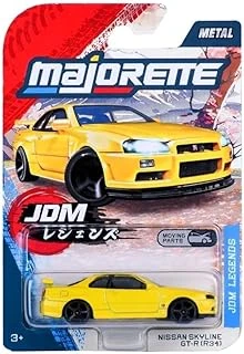 Majorette Japan Serisi Premi̇Um Arabalar Niissan Skyline Gt-R (R34) Sarı ürün görseli 1