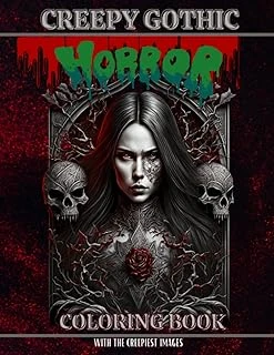Independently Published Creepy Gothic Horror Coloring Book.100 Complete Pages With The Scariest Images And Illustrations. Suitable For Adults And This Gives Thrill, Fun And Creativity. Gives Relaxati ürün görseli 1