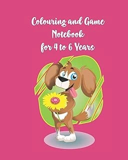 Colouring And Game Notebook For 4 To 6 Years: Activity Book With Colouring, Games And Drawing Pages For Ages 4 To 6 Years ürün görseli 1
