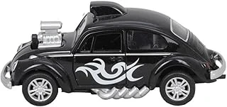 Birlik Metal Işıklı Motorlu Çekbırak Araba Vw Tosbağa 1:36 - Fy6757-12D Si̇yah ürün görseli 1