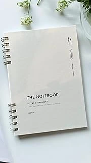 Fark Tanıtım Spiralli 80 Yaprak Çizgisiz A5 Defter, Not Defteri, Okul Defteri, 4 Farklı Renk Seçeneği (01 Light Grey) ürün görseli 1