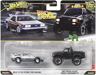 1:64 Car Culture 2'Li Paket Back To The Future Time Machine - 1987 Toyota Pickup Truck Hbl96 - Jhw48 ürün görseli 1