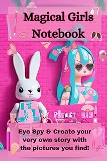 Magical Girls Notebook: Eye Spy & Create Your Very Own Story With The Pictures You Find! ürün görseli 1