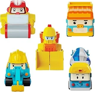 Roi Robocar Poli Mini İnşaat Araçları 5'Li Set 0761 ürün görseli 1