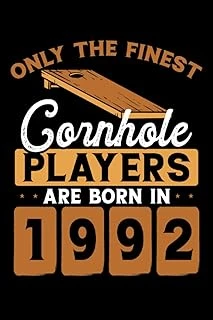 Independently Published Cornhole Players Are Born In 1992: Dot Grid Jounal Todo Exercise Book Or Diary 6" X 9" (15.24 X 22.86 Cm) 120 Pages ürün görseli 1