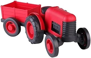 Let'S Lc - Römorklu Sürtmeli Plastik Traktör Lc-30878 Kirmizi ürün görseli 1