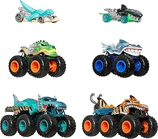 Oyuncak Arabalar Trucks, Balığı Dinozor Çoklu Paketi, 2 Büyük Tır, 1:64 Ölçekli 2 Trucks 1:64 Ölçekli 2 Araç, Jgd68 ürün görseli 1