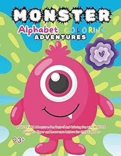 Independently Published Alphabet Coloring Adventures: Abc Pen Control And Coloring Fun With Monster- Alphabet Upper And Lowercase Letter ürün görseli 1