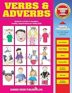 Reading Fundamentals - Verbs And Adverbs: Learn About Verbs And Adverbs And How To Use Them To Strengthen Reading Comprehension And Writing Skills: 4 ürün görseli 1