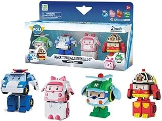 Poli Mrt-674 Robocar Poli Mini Transforming Kasabanın Kurtarma Araçları 4Lü Set ürün görseli 1