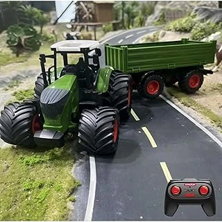 Oyuncak 2.4Ghz Uzaktan Kumandalı 1:24 Ölçek Şarjlı Rc Römorklu Traktör - Kumandalı Çiftlik Traktörü (Römorklu) ürün görseli 1