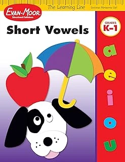 Learning Line: Short Vowels, Kindergarten - Grade 1 Workbook ürün görseli 1