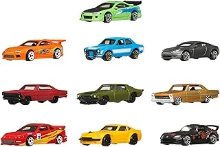 Oyuncak Araba, Fast & Furious Temalı 10'Lu Paket, 1:64 Ölçekli, Özel Süslemelere Sahip, Fast & Furious Filmlerindeki Arabalardan Ilham Alan Metal Araçlar, Jct92 ürün görseli 1