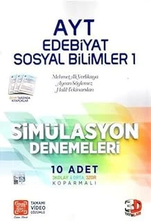 Ayt Edebiyat - Sosyal Bilimler 1 Simülasyon Denemeleri ürün görseli 1