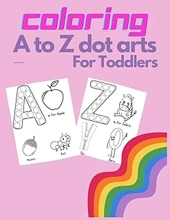 Independently Published Coloring A To Z Dot Arts Fot Toddlers: Perfect For Toddlers Ages 1-4 ürün görseli 1