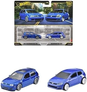 1:64 Car Culture 2'Li Paket 2004 Volkswagen Golf R32 - Volkswagen Golf Mk7 Hbl96 - Jhw49 ürün görseli 1