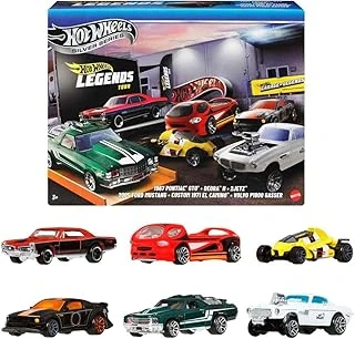 1:64 Ölçekli Metal Oyuncak Araba Kamyonlar, Özel Süslemelere Sahip 6'Lı Hw Legends Araç Seti (Stiller Çeşitlilik Gösterebilir), Jby78 ürün görseli 1