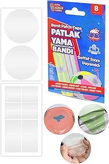 8Li Patlak Yama Tamir Bandı Şişme Yüzme Simidi Kolluk Bot Top Pilates Simit Çadır Yağmurluk Yaması ürün görseli 1