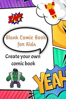 Independently Published Blank Comic Book For Kids: Create Your Own Stories, Blank Notebook, A Variety Of Templates, Kids Ages 6-12 ürün görseli 1