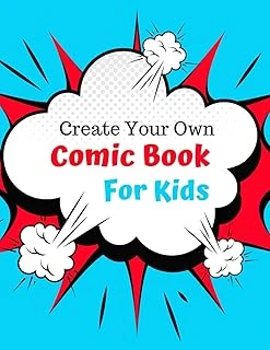 Create You Own Comic Book For Kids: Blank Comic Book Notebook With Bonus Cutouts! ürün görseli 1