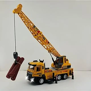 Giffy/Oyuncak İş Makinesi Sesli Işıklı Çek Bırak Vinç, Kule Vinç Kepçe 30 Cm Aksesuarlı Kapıları Açılan (Kule Vinç) ürün görseli 1