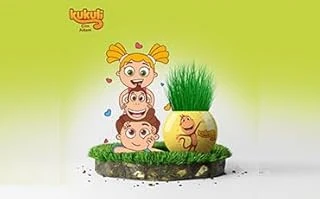 Kukuli Temalı Çim Adam 6'Lı Set – Çocuklar İçin Eğitici Eğlenceli Bitki Yetiştirme Kiti ürün görseli 1