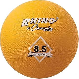 Champion Sports Ağır Hizmet Gergedan Oyun Alanı Topu 8.5 "D - İki Katlı, Naylon Yara, Sadece Sari ürün görseli 1