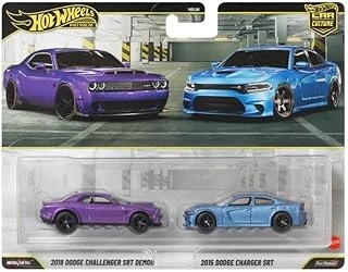 1:64 Car Culture 2'Li Paket 2018 Dodge Challenger Srt Demon - 2015 Dodge Charger Srt Hbl96 - Jhw47 ürün görseli 1
