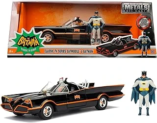 Jada, 9398259314R00, Batman 1966 Batmobile Model Aracı, Serbest Tekerlek, Die-Cast (Metal), Açılabilen Parçalar (Kapı), 22 Cm, 1:24 ürün görseli 1
