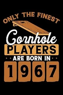 Independently Published Cornhole Players Are Born In 1967: Dot Grid Jounal Todo Exercise Book Or Diary 6" X 9" (15.24 X 22.86 Cm) 120 Pages ürün görseli 1