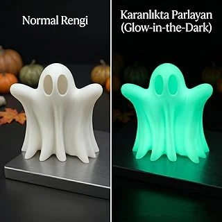 Sevimli Hayalet Figürü - Fosforlu (Glow) Plastik Masaüstü Biblo ürün görseli 1