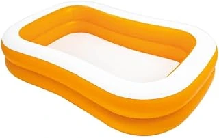 Intex Turuncu Dikdörtgen Şişme Çocuk Aile Havuzu 229X147X46 Cm ürün görseli 1