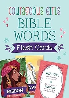 Courageous Girls Bible Words Flash Cards ürün görseli 1