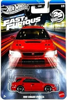 Gümüş Serisi Hızlı Öfkeli Rüya Dizilimi - 1999 Subaru Impreza [Kırmızı] 1/5-1:64 Ölçekli Diecast Oyuncak Araç ürün görseli 1