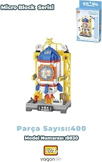 Loz Micro Block Serisi Uzay Aracı Figürü 400 Parça Dekoratif Oyuncak Yapım Seti Yapı Blok Fflz-8830 ürün görseli 1