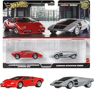 1:64 Car Culture 2'Li Paket Lamborghini Countach Lp5000 Qv & Lancia Stratos Zero Hbl96 - Jbl02 ürün görseli 1