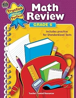 Math Review Grade 6: Grade 6 (Practice Makes Perfect) ürün görseli 1