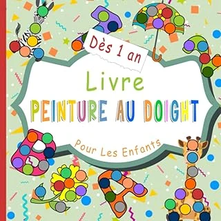 Independently Published Livre Peinture Au Doigt Dès 1 Ans: Livre De Coloriage Pour Enfant Aux Tampons, Aux Doigts - Lettres, Chiffres, Animaux, Choses Quotidiennes, Trucs Mignons ürün görseli 1
