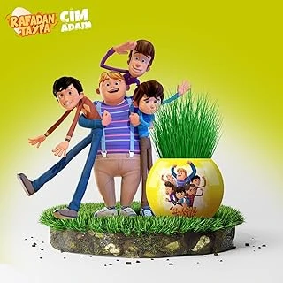 Yuup Rafadan Tayfa Temalı Çim Adam 6'Lı Set – Çocuklar İçin Eğitici Eğlenceli Bitki Yetiştirme Kiti ürün görseli 1
