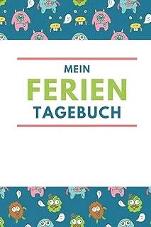 Mein Ferientagebuch: A5 Notizbuch Liniert Als Geschenk Für | Ferientagebuch | Reisetagebuch | Ferienbuch | Kritzelbuch | Urlaubstagebuch Für Die Sommerferien (German Edition) ürün görseli 1