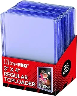 3" X 4" Clear Regular Toploader 25Ct Top Loaders For Cards Baseball Card Protectors Hard Plastic Hard Card Sleeves Toploader Card Protectors Card Top Loaders ürün görseli 1